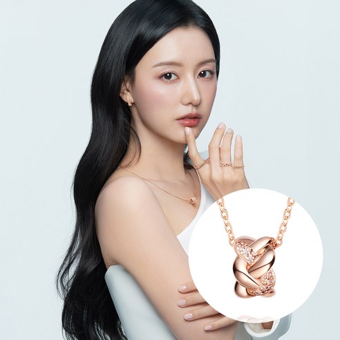 스톤헨지 여성용 브레이드 14K 목걸이 SA25A36U4R + 쇼핑백